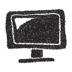 Obraz premium Simple doodle of a television
