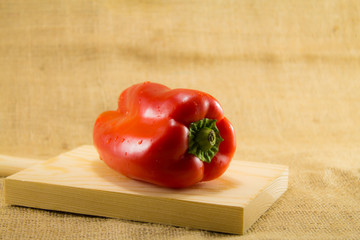 Peppers on cutting board