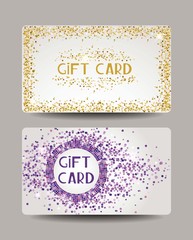 Shiny gift cards