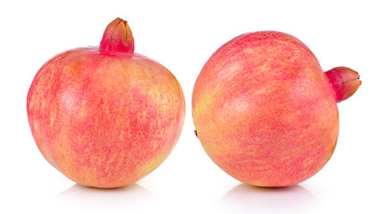 pomegranates on white background