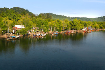 fishing village in thailand