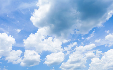 clouds in the blue-sky