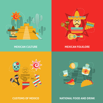  Mexican Icons Set