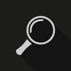 Search  icon, vector illustration. Flat design style