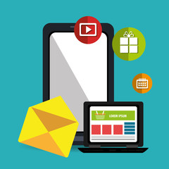 Fototapeta premium mobile marketing 