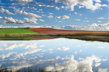 Reflections in the lagoon