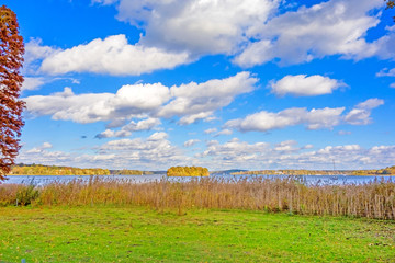 Obraz premium Riverside at lake Wannsee, Berlin, Germany