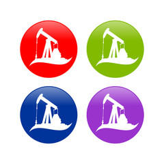Oil Pump Derrick Icons