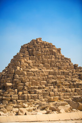 Fototapeta premium pyramids of the pharaohs in Giza