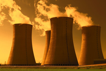 Nuclear power plant Dukovany in Czech Republic Europe

