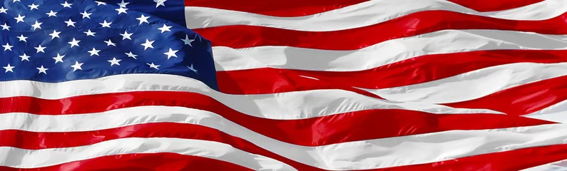 Foto auf Acrylglas Zentralamerika Hintergrund der amerikanischen Flagge
