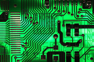 Microelectronics computer chip background