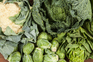 Assortment of green vegetables