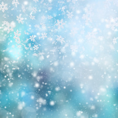 Naklejka na ściany i meble Abstract blur winter background