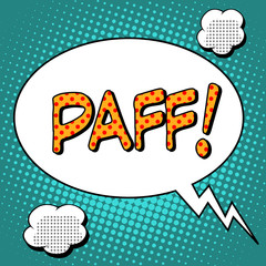 Paff the word comic style
