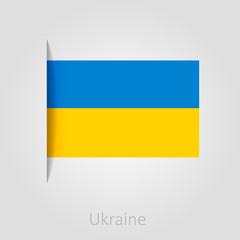 Ukraine flag, vector illustration