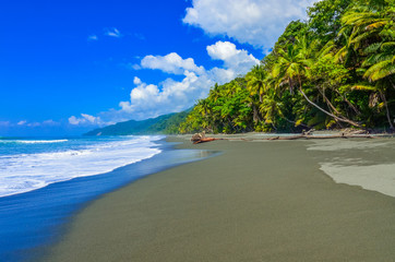 Beach at Corcovado Jungle in Costa Rica