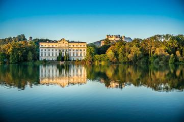 Fototapeta na wymiar Famous Schloss Leopoldskron in Salzburg, Austria