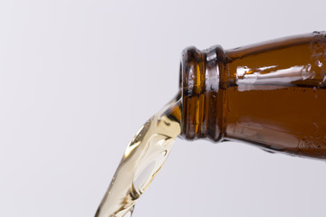 Beer Pouring From Bottle