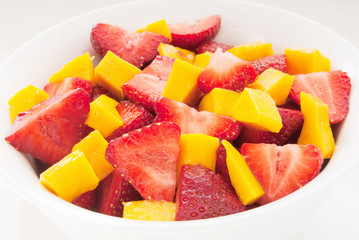 Strawberry and Mango Fruit Salad