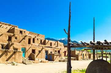 Fototapeta na wymiar U.S.A., New Mexico, the Taos native pueblo