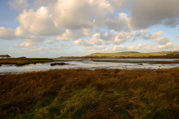 Fototapeta na wymiar Nevern Estuary at Parrog, Newport, Pembrokeshire