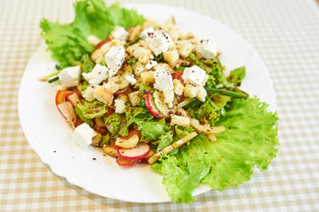 Summer salad with vegetables