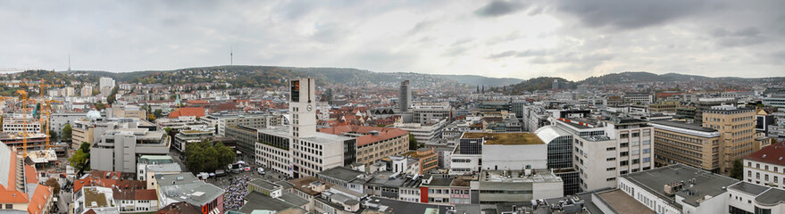 Stuttgart (Deutschland) Panorama Innenstadt