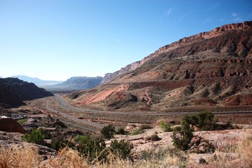 Highway 191 to the Arches National Park, Utah