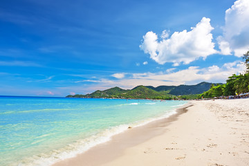 Fototapeta na wymiar View of Chaweng beach, Koh Samui, Thailand