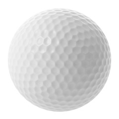 Balle de golf isolé sur fond blanc