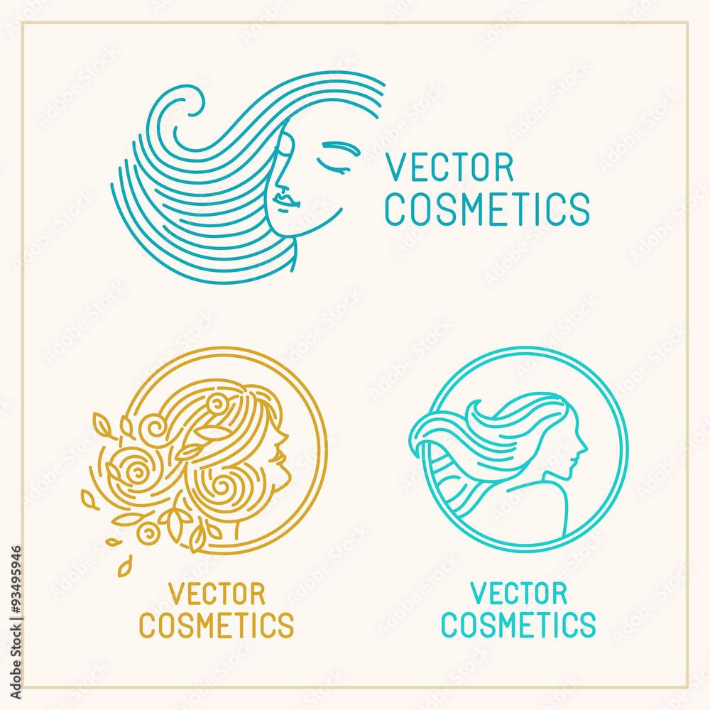 Poster Vector set of logo design templates and abstract concepts