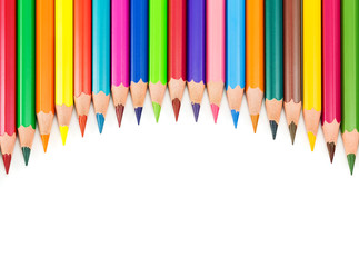 colorful background with pencils