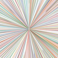 Abstract rainbow curved stripes color line art vector zoom background