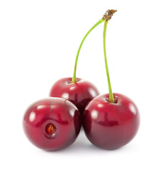 Cherry isolated on white background