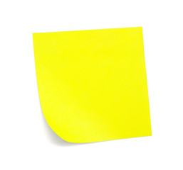 yellow sticky note with shade