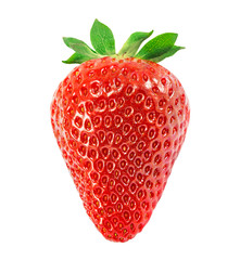 Strawberry with leaves