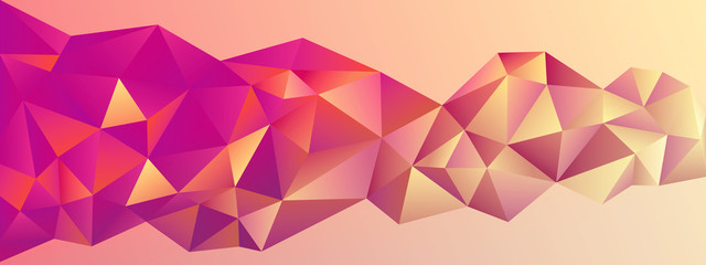 Obraz premium Abstract geometric banner