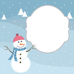 Snowman card