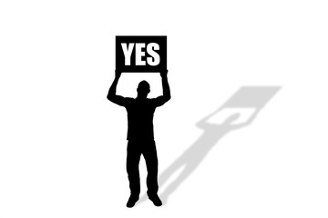 YES Protester