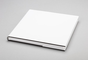 Blank book white cover 8 x 8 in