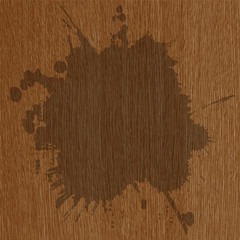 Fototapeta premium grunge splash on a striped wooden background