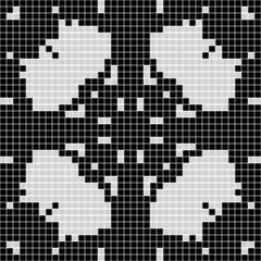 curtain lace floral seamless pattern texture background - black and white