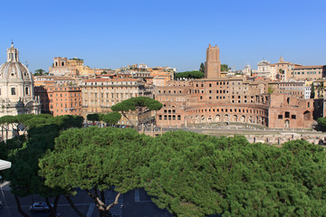 Obraz premium ROME, ITALY: View on the Trajan's Forum, October 03, 2012