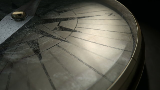 antique compass slow pan