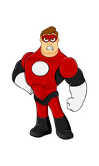 Superhero In Red Character