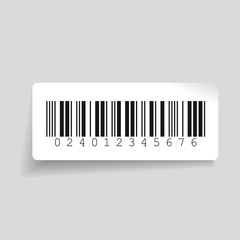 Barcode label vector