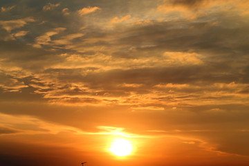 Photo sunset sky