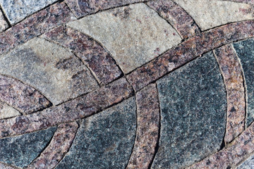 granite  mosaic maroon-black element