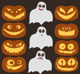 Vector Halloween Set